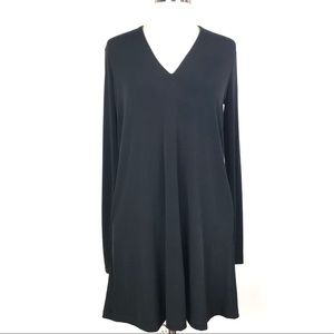 New KENNETH COLE dress black A line long sleeve